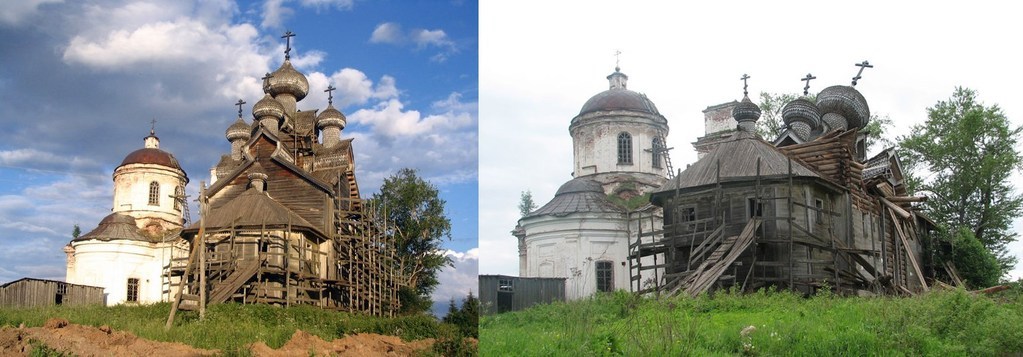 Петропавловский погост, Вологодская область д. Акулово. Церковь Богоявления Господня.