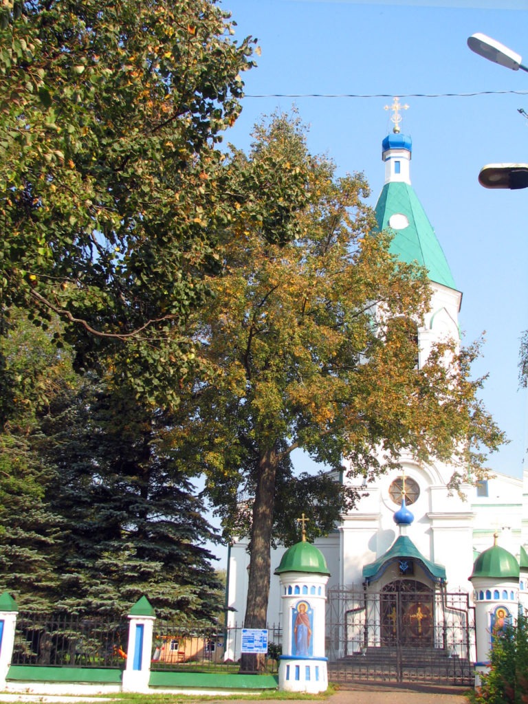 Московская область, г. Волоколаск. Колокольня Храма Рождества Пресвятой Богородицы на Возмище. Осень 2008.