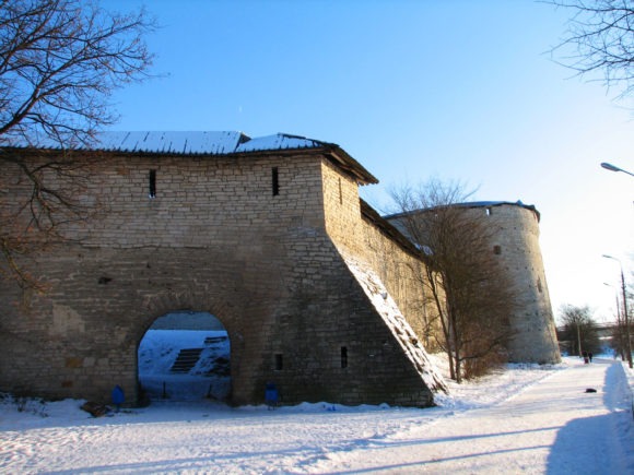 г. Псков, Окольный город. Зима 2009.