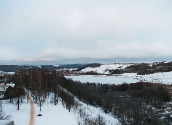 Псковская область, Печорский район, Изборская крепость. Зима 2009.