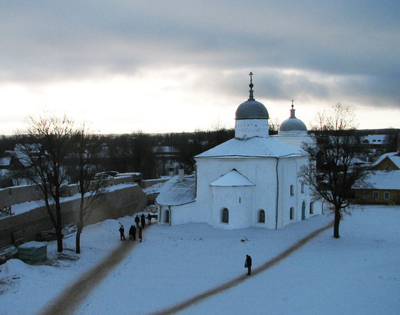 Псковская область, Печорский район, Изборская крепость. Зима 2009.