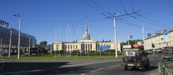 Железнодорожный вокзал в Петрозаводске.