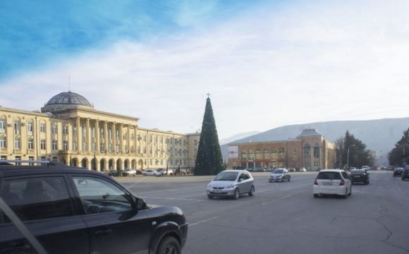 Площадь Сталина, здание горисполкома.