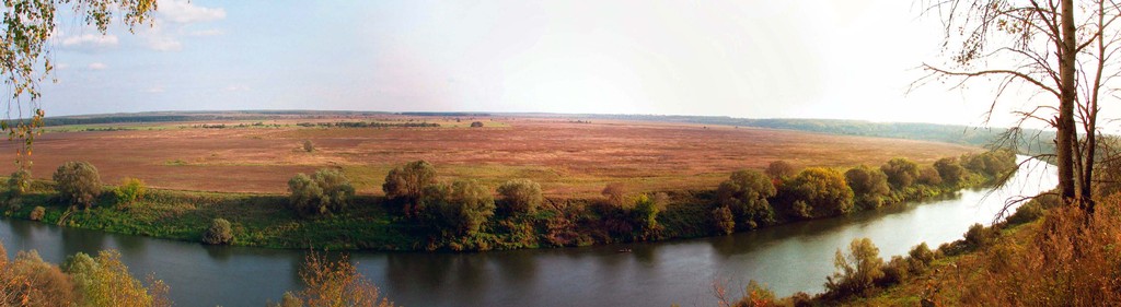 Река Ока в Суворовском районе Тульской области. Осень 2011.